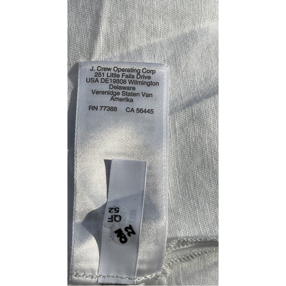 J.CREW ~Long beach shirt in linen-cotton blend (NWT) - Picture 6 of 8